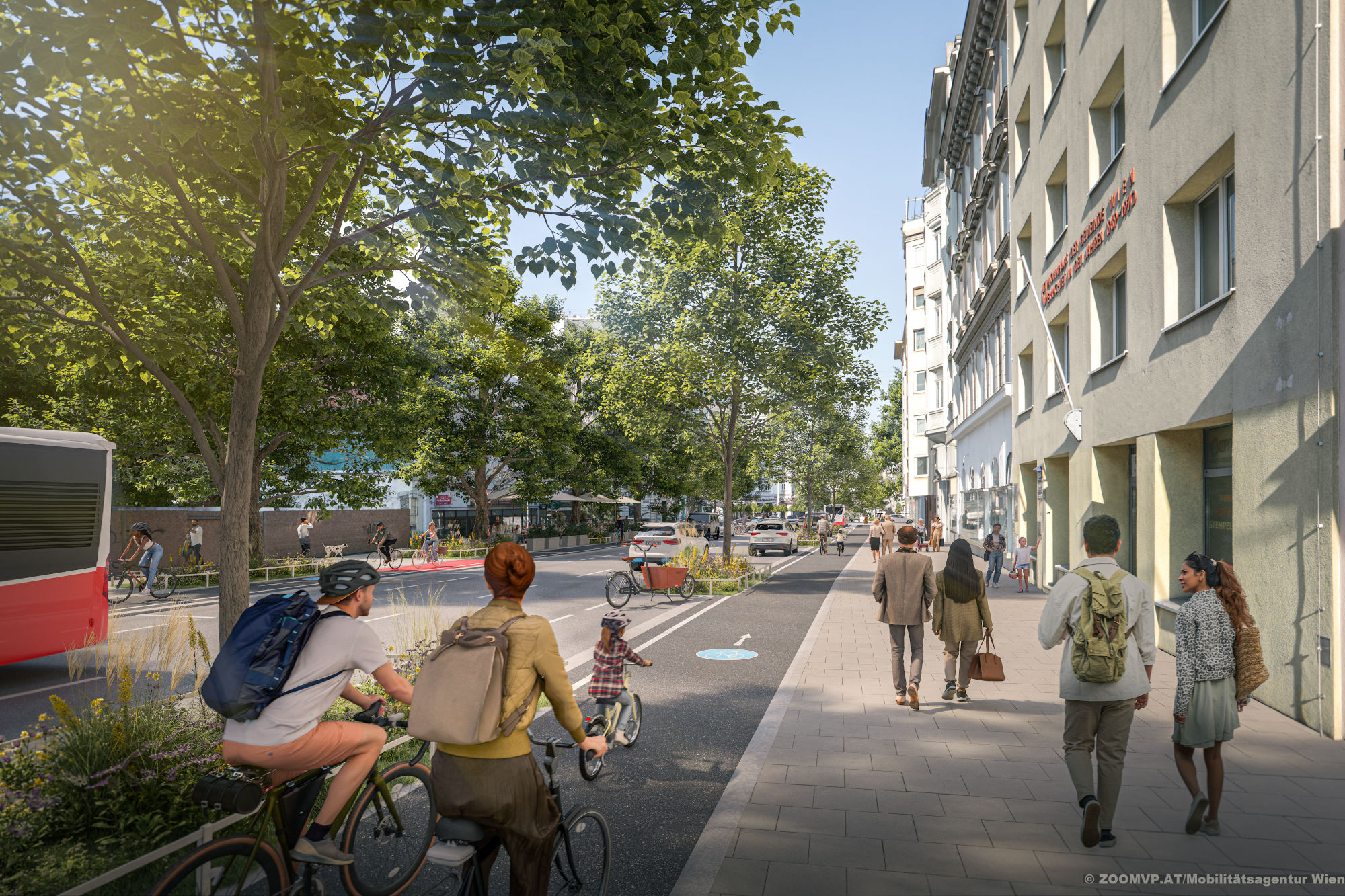 Die erste Etappe, die umgestaltet wird, ist der Abschnitt von der Juchgasse bis zur Schlachthausgasse. © Zoomvp.at