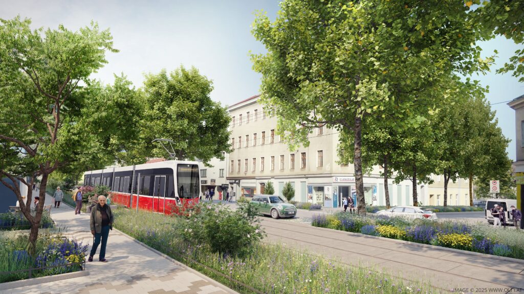 Breitere Gehwege sorgen für mehr Sicherheit für Fußgängerinnen und Fußgänger. © 2025 www.OLN.at