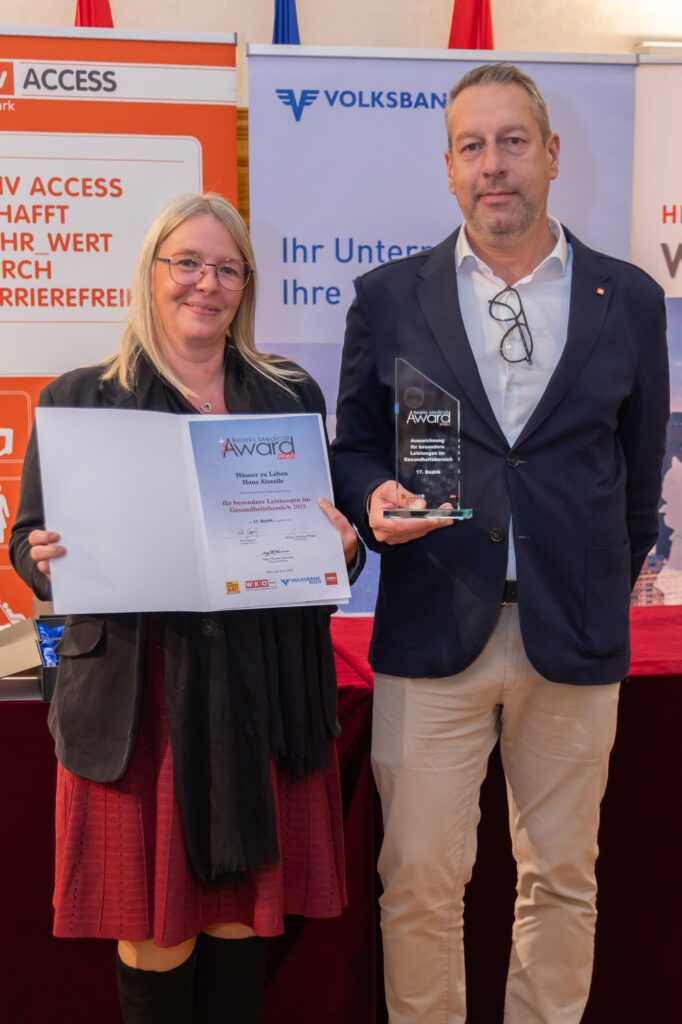 Das Haus Alszeile der Häuser zum Leben: Barbara Stuart, Gerald Exel (© Sandra Oblak).