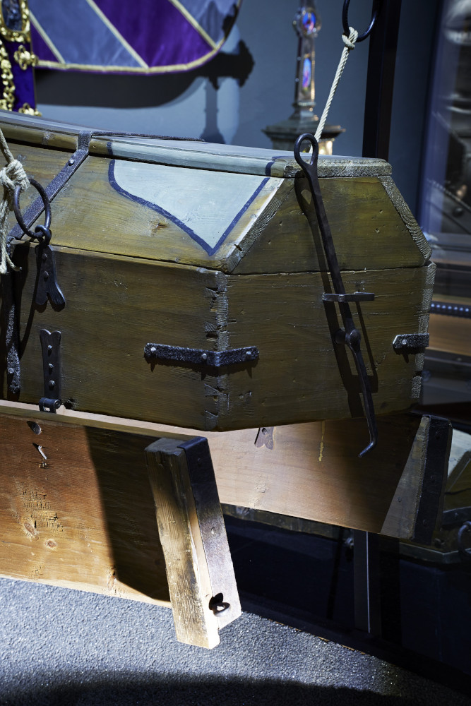 Klappsarg aus dem 18. Jahrhundert © Bestattung Wien/Manfred Seidl