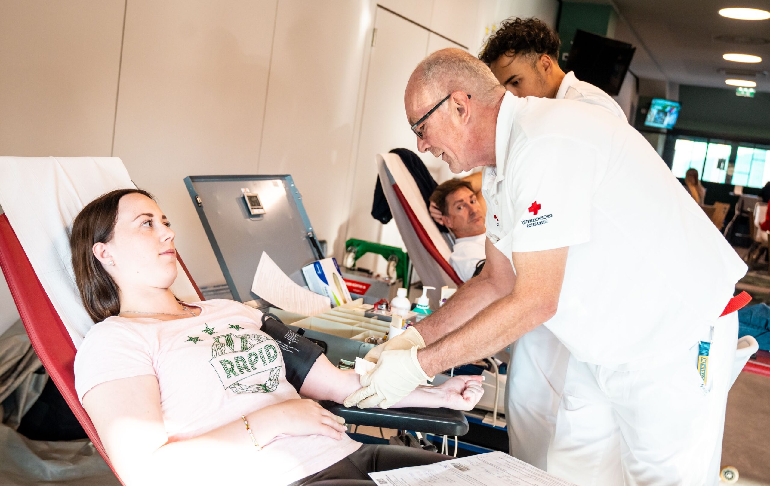 Hütteldorf: Grün-weißes Blut, um anderen zu helfen