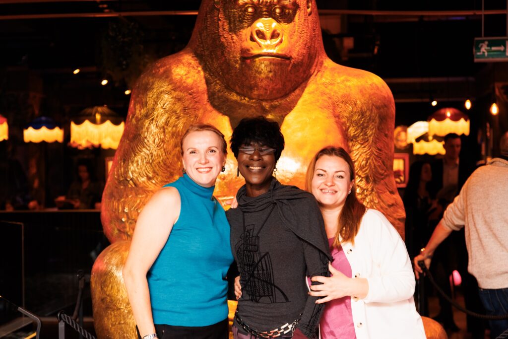 Dorretta Carter mit Freundinnen 