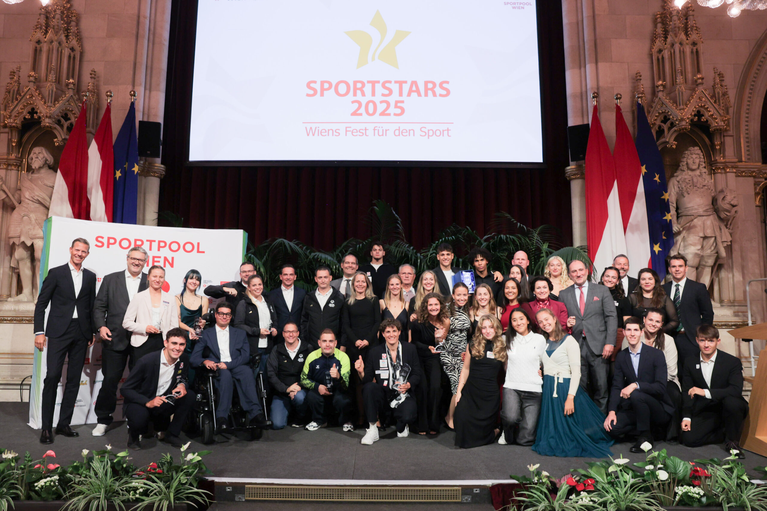 Sportliche Höhenflüge: Wiens Sportstars im Rathaus geehrt