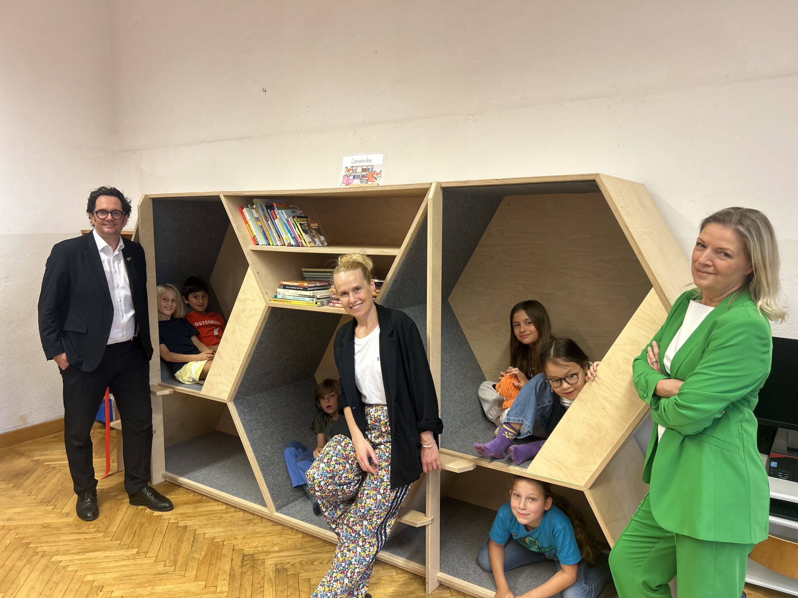 Lernwaben als Rückzugsorte für Kids der Volksschule Stiftgasse