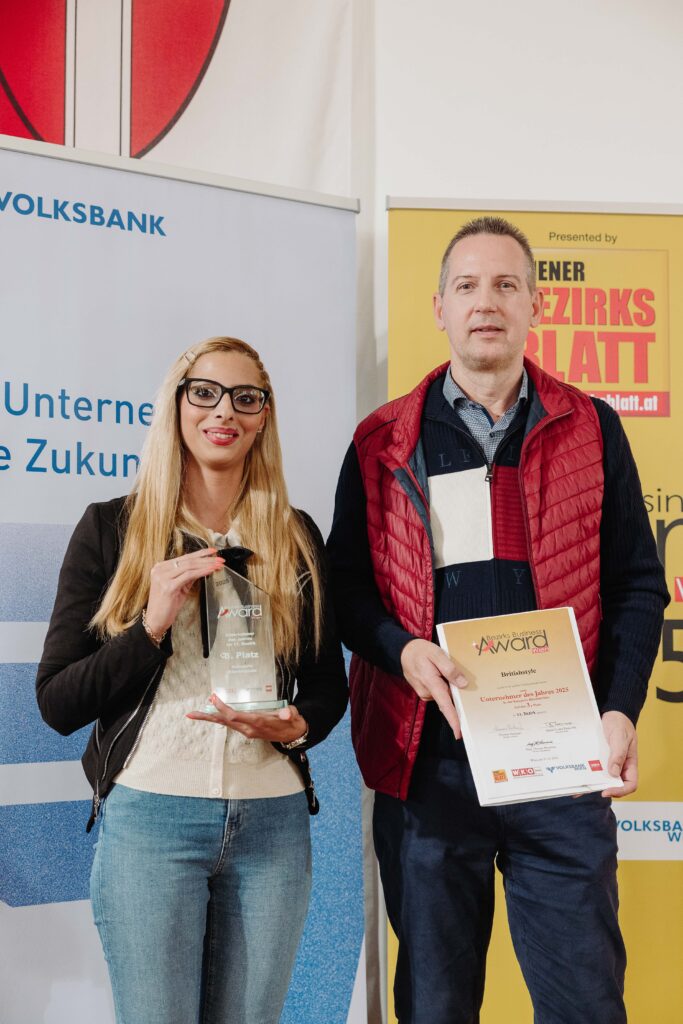 Platz 3 Kleinbetriebe: Michael Baumgarnter mit Tochter Dijana Jankovic, British Style