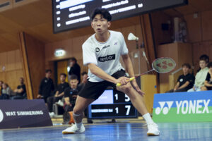 Badmintontalent Pascal Cheng musste sich dieses Mal geschlagen geben. © WAT Simmering/Martin Göggel