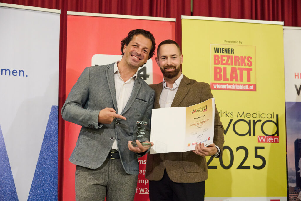 Platz 1 Mittelbetriebe: Tanzschule Kraml, Inhaber Thomas Kraml und Manager Florian Vana © Stefan Burghart