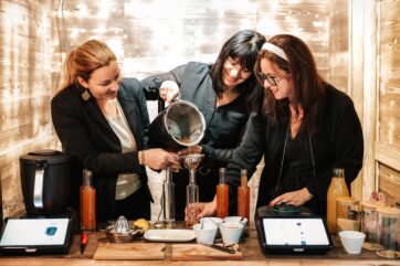 Weihnachtsmarkt voller Koch-Ideen: Kosten und genießen