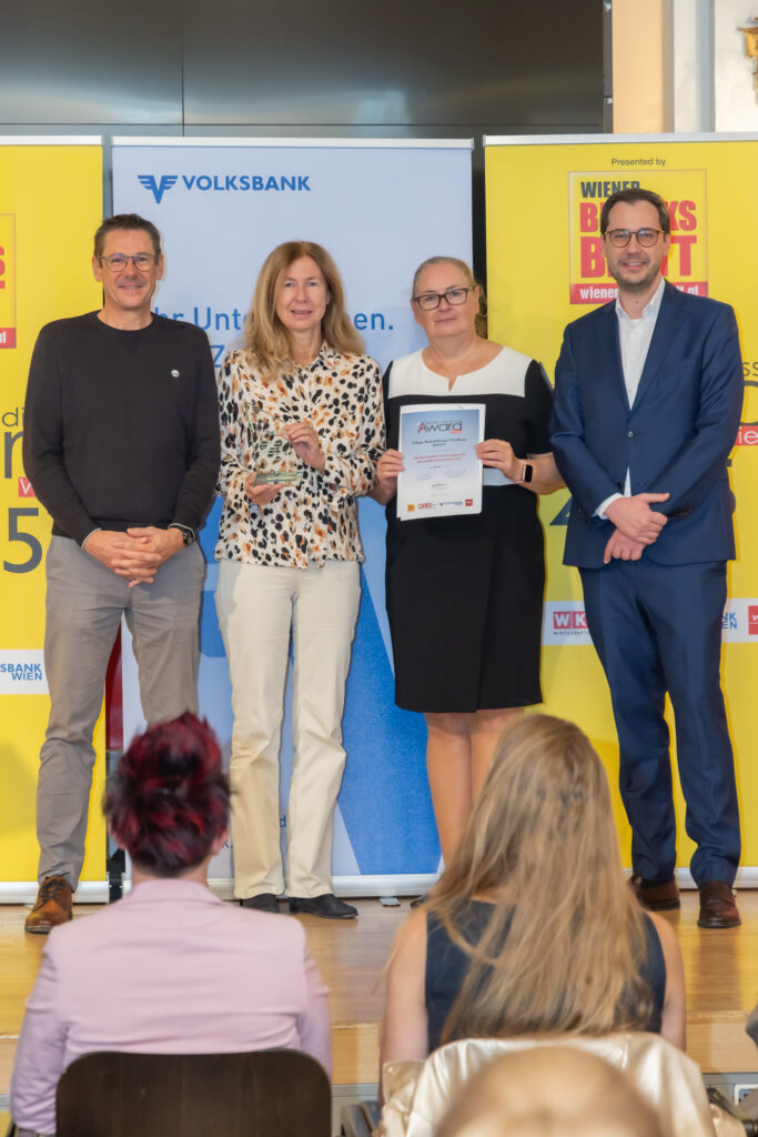 Pflege Rudolfsheim-Fünfhaus WIGEV: Andreas Schnedl, Raul Matei, Susanne Bauernfeind, Carola Streli (Bild: Oblak).