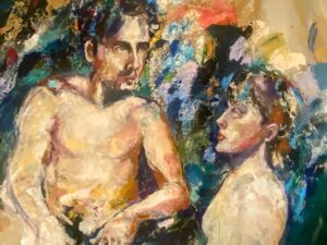 Vier Künstler zeigen starke Farben in der alten Schiebekammer