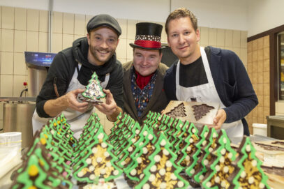 Wenn Promis anpacken: Süßes Networking bei SchokoMichi