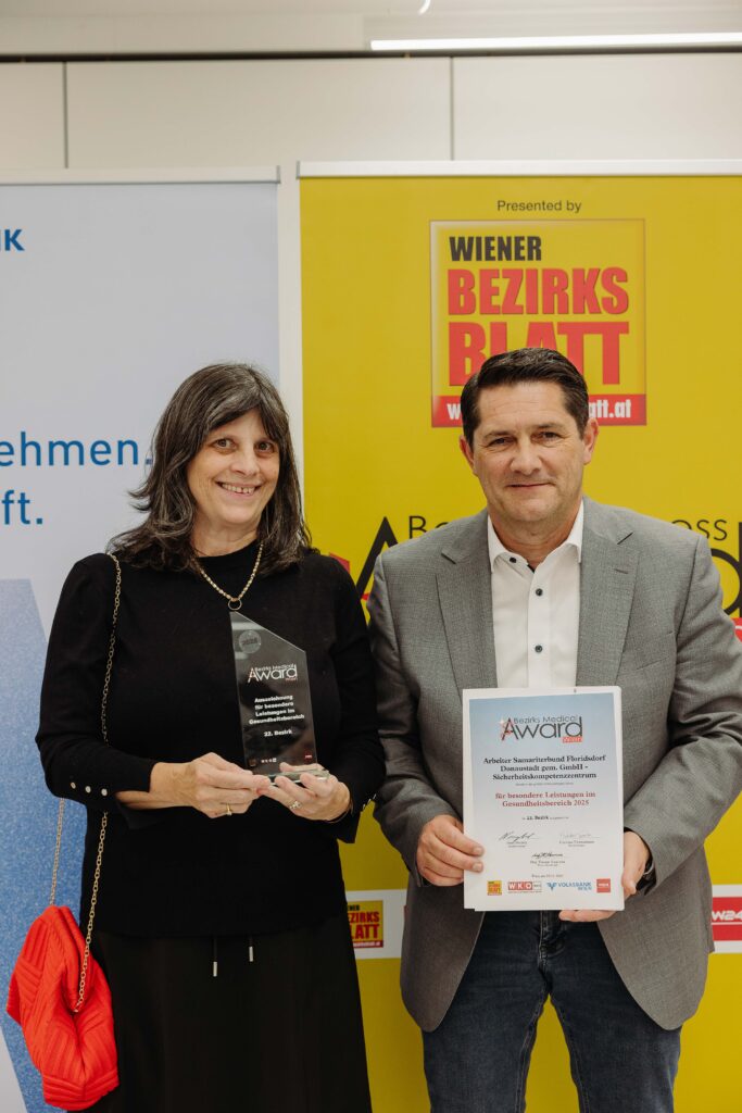 Medical Award für den Arbeiter Samariterbund: Claudia Ernstberger und Alexander Prischl