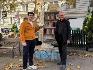 Neuer Bücherschrank sorgt für Leselust in Margareten