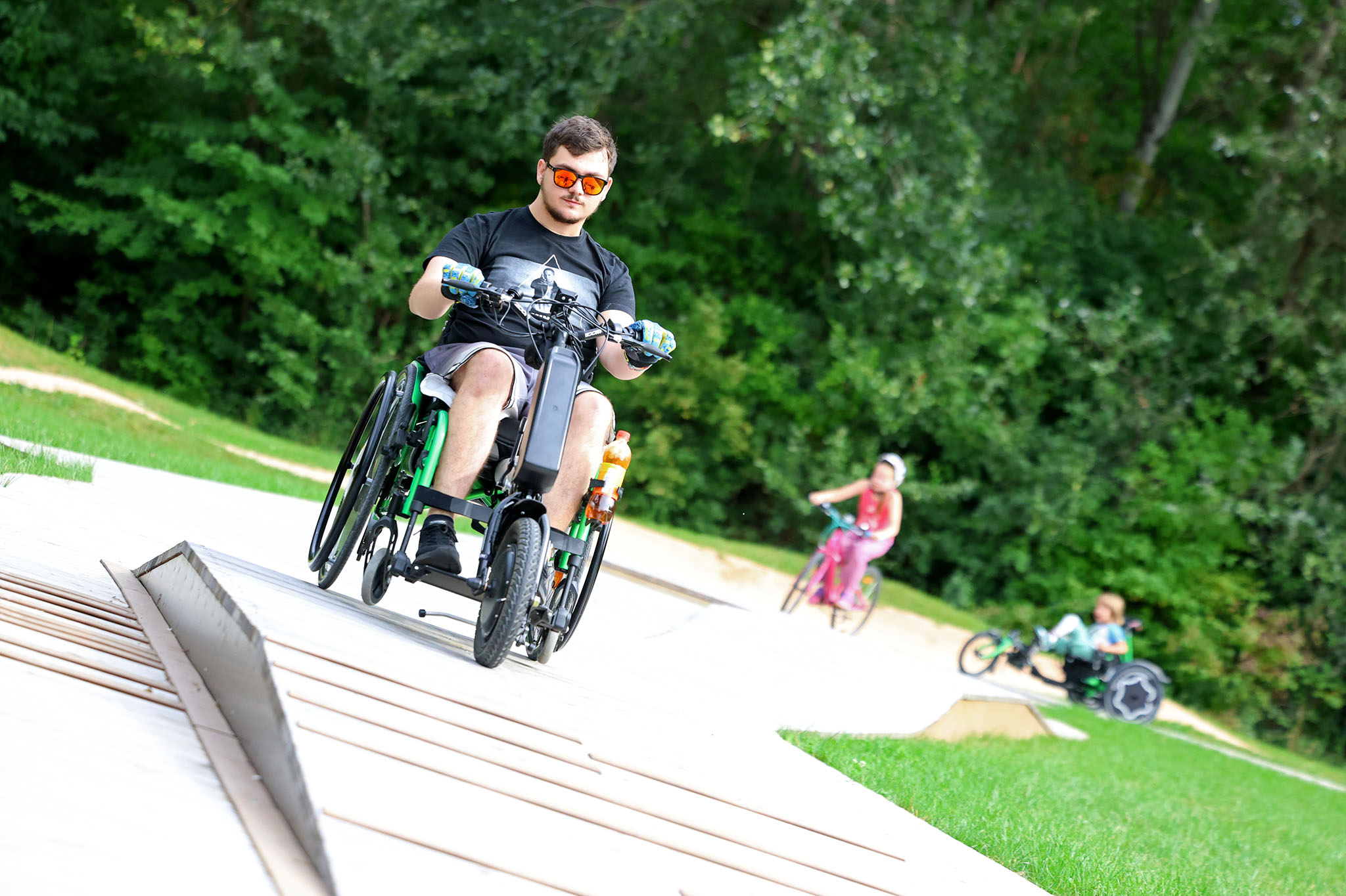 Rollstuhl- und Fahrradpark am Wienerberg