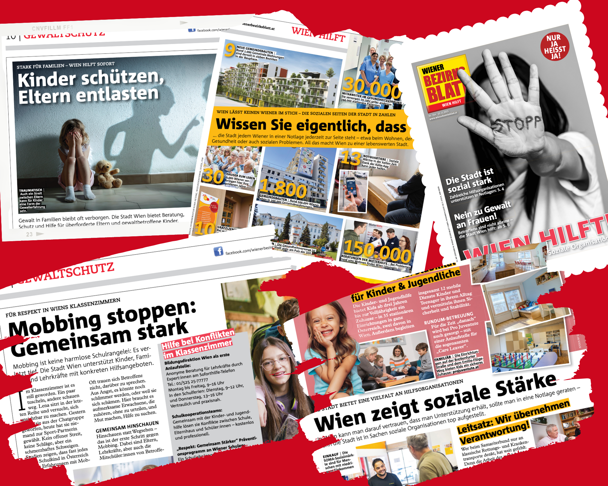 Neues Wiener Bezirksblatt: „Nein zur Gewalt an Frauen“