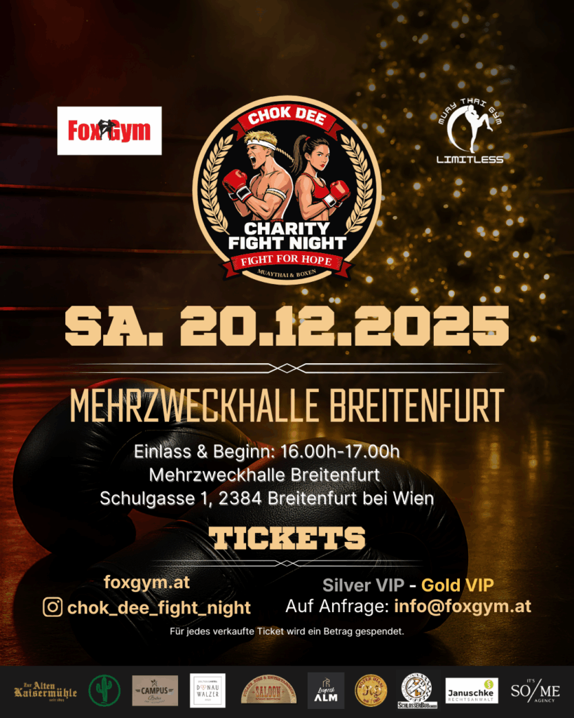 Chok-Dee Charity Fight Night – Fight for Hope in Breitenfurt