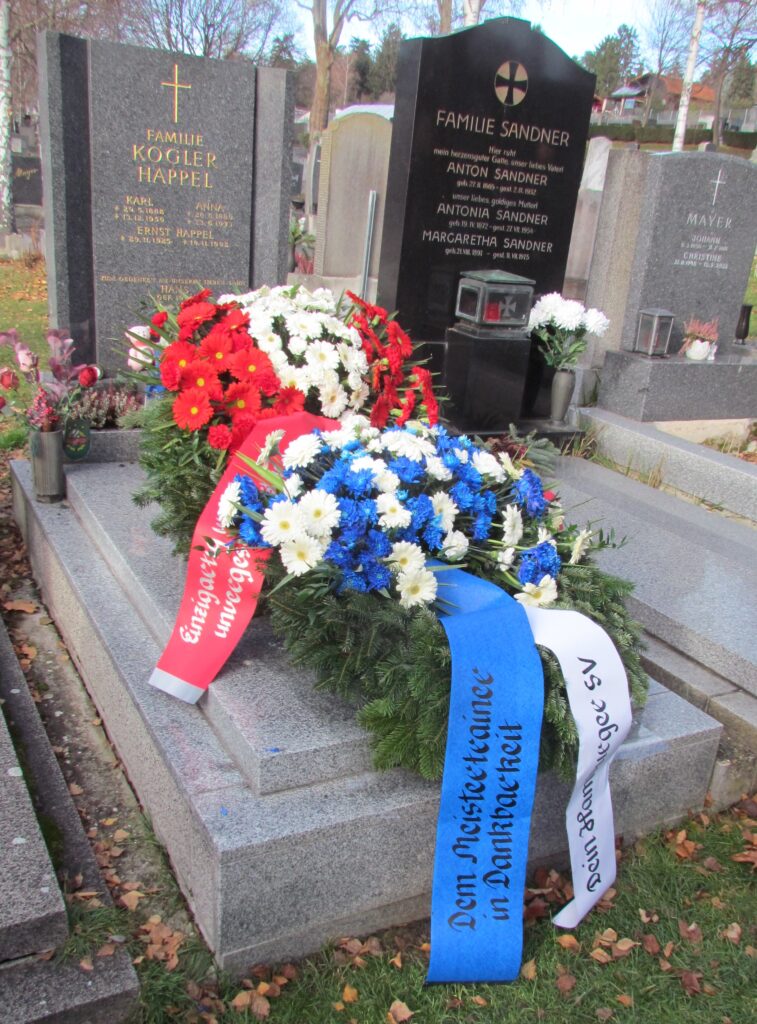 Gedenken an den Meistertrainer, auch aus Hamburg.