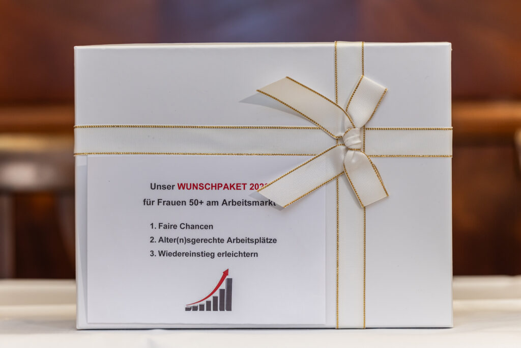 Das Forderungspaket an die Bundesregierung für verbesserte Jobchancen am Arbeitsmarkt für ältere Frauen. © PVÖ/Sandra Oblak