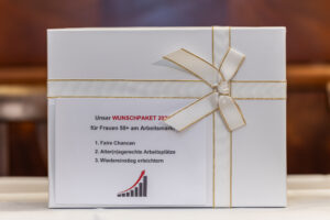 Das Forderungspaket an die Bundesregierung für verbesserte Jobchancen am Arbeitsmarkt für ältere Frauen. © PVÖ/Sandra Oblak