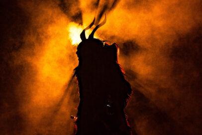 Gruseliges Spektakel: Krampus-Show am Karmelitermarkt