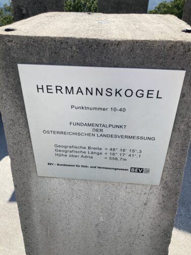 Der Hermannskogel ist mit 542 Metern die höchste Erhebung Wiens. @ Berger