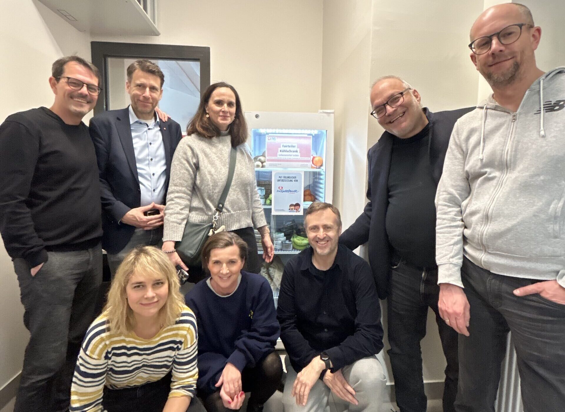 Gegen Verschwendung: Offener Kühlschrank in der VHS