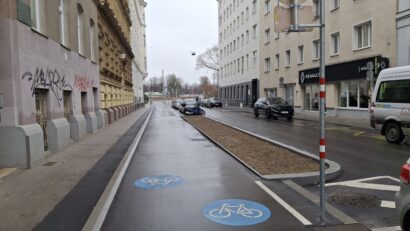 Leopoldstadt: Neuer Radweg Rembrandtstraße fertiggestellt