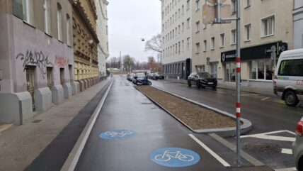 Leopoldstadt: Neuer Radweg Rembrandtstraße fertiggestellt