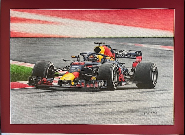 Das Bild "Red-Bull RB14 2018 Max Verstappen" von Aldazoro kann unter anderem bei der Onlline-Auktion erworben werden. © privat