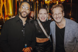 Sänger Cesár Sampson, Dancing-Star-ProfI Conny Kreuter und Kabarettist Andreas Ferner