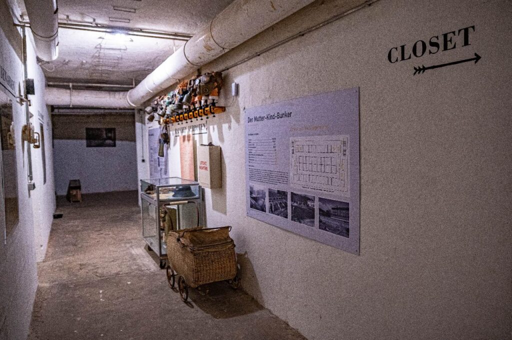 Der Bunker unter dem Schuhmeierplatz ist bestens erhalten (Bild: Lukas Arnold).