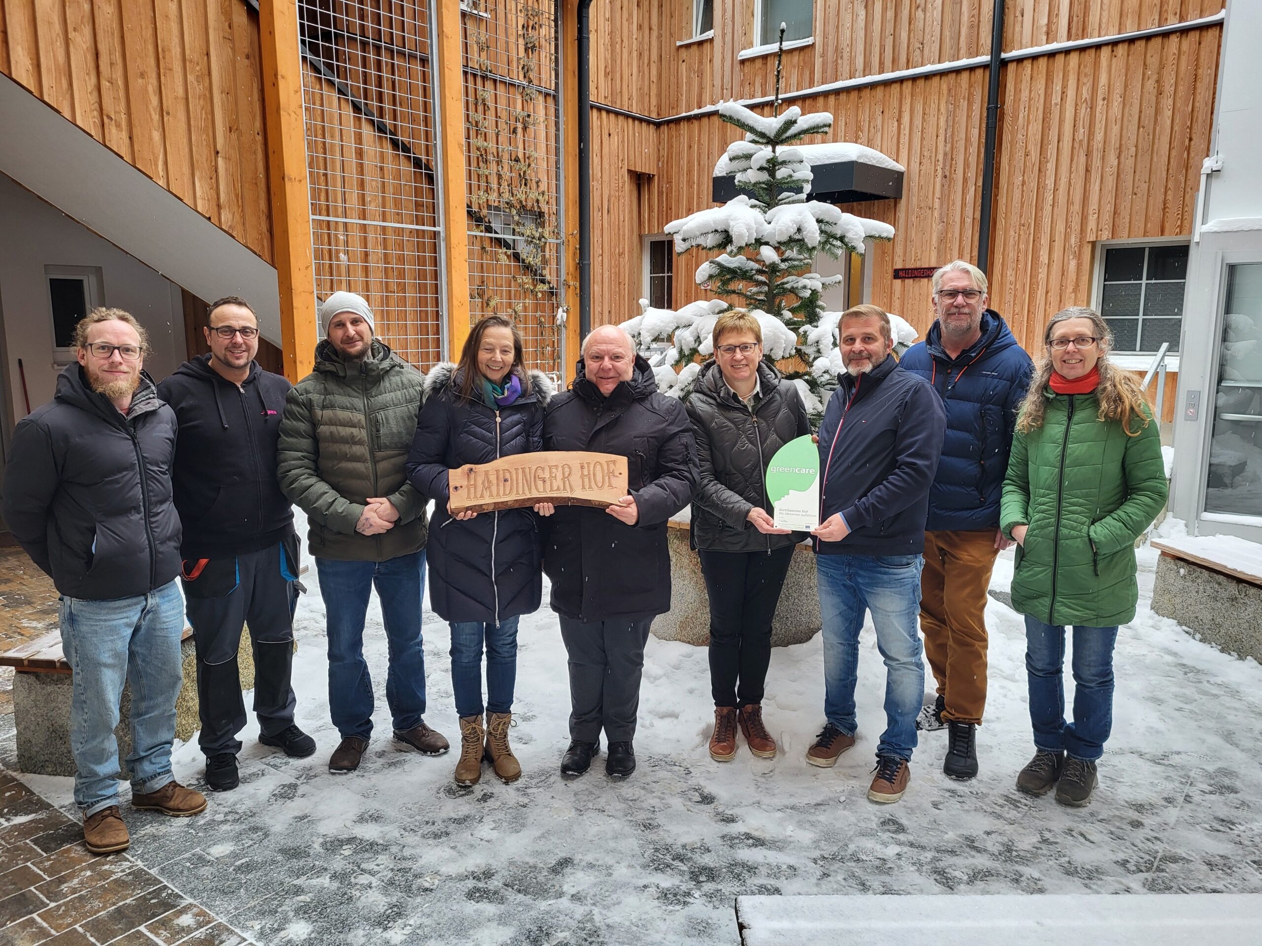 Green Care-Hoftafel: Auszeichnung für Haidingerhof