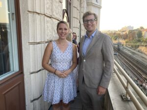 Katharina Kainz und Johannes Bachleitner von den NEOS Hietzing © Berger