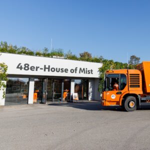 Das House of Mist befindet sich am Gelände der 48er-Deponie am Rautenweg. © MA 48