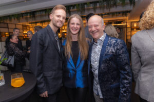 Herby Stanonik, Katharina Baumgartner und Andy Lee Lang