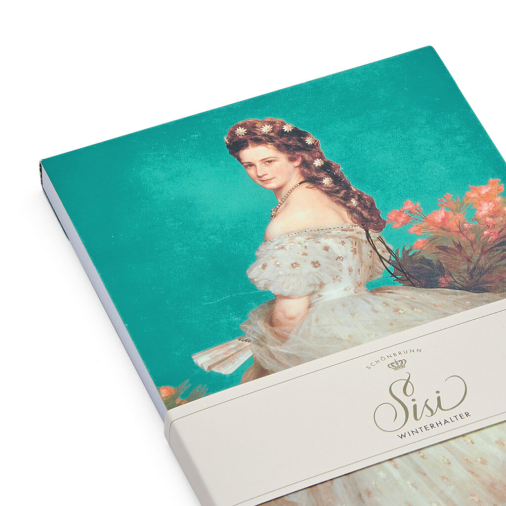 Notizbuch A5 Sisi mit eigens entworfener Banderole © Schönbrunn Group