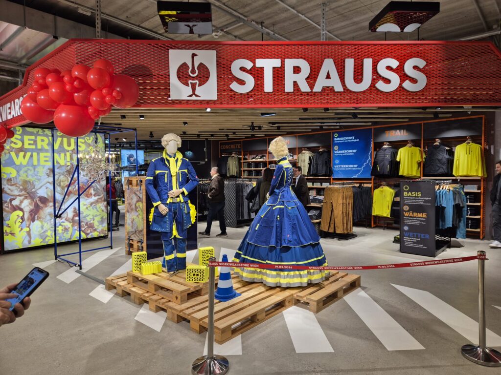 Der neue Strauss-Bereich im Ottakringer Bauhaus (Bild: Healy).