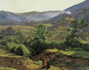 Ferdinand Georg Waldmüller, Berglandschaft mit der Ruine Liechtenstein bei Mödling, 1859. © Liechtenstein. The Princely Collections, Vaduz – Vienna