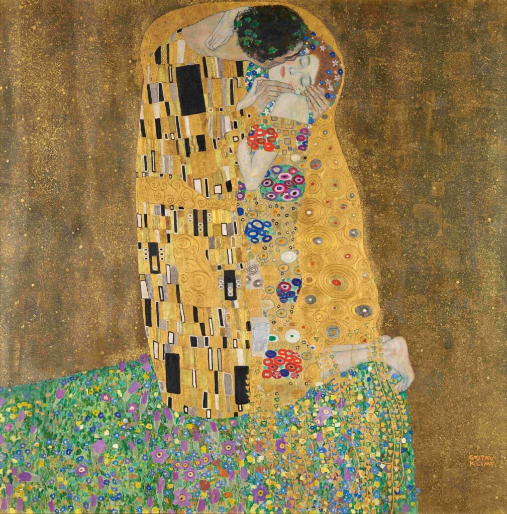 Zeitloses Zeugnis von Zuneigung: Gustav Klimt, Der Kuss (Liebespaar), 1908 (vollendet 1909). © Foto: Johannes Stoll/Belvedere, Wien