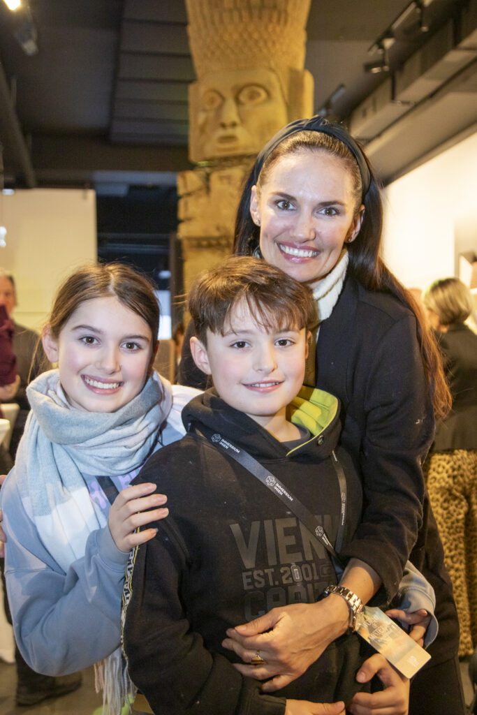 Tanja Duhovich mit Tochter Niki und Sohn Giorgos