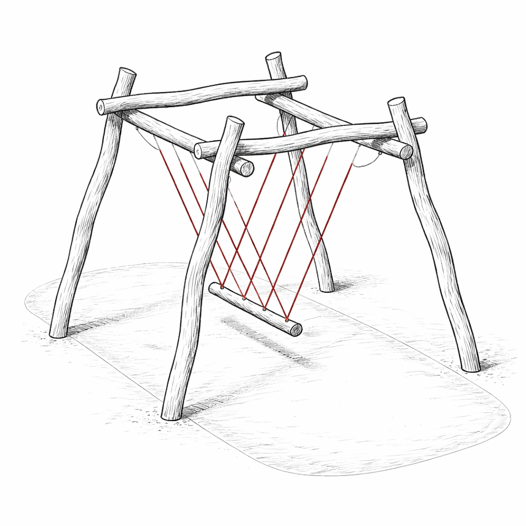 Die Seilschaukel als Vorschlag (Bild: BV 16).