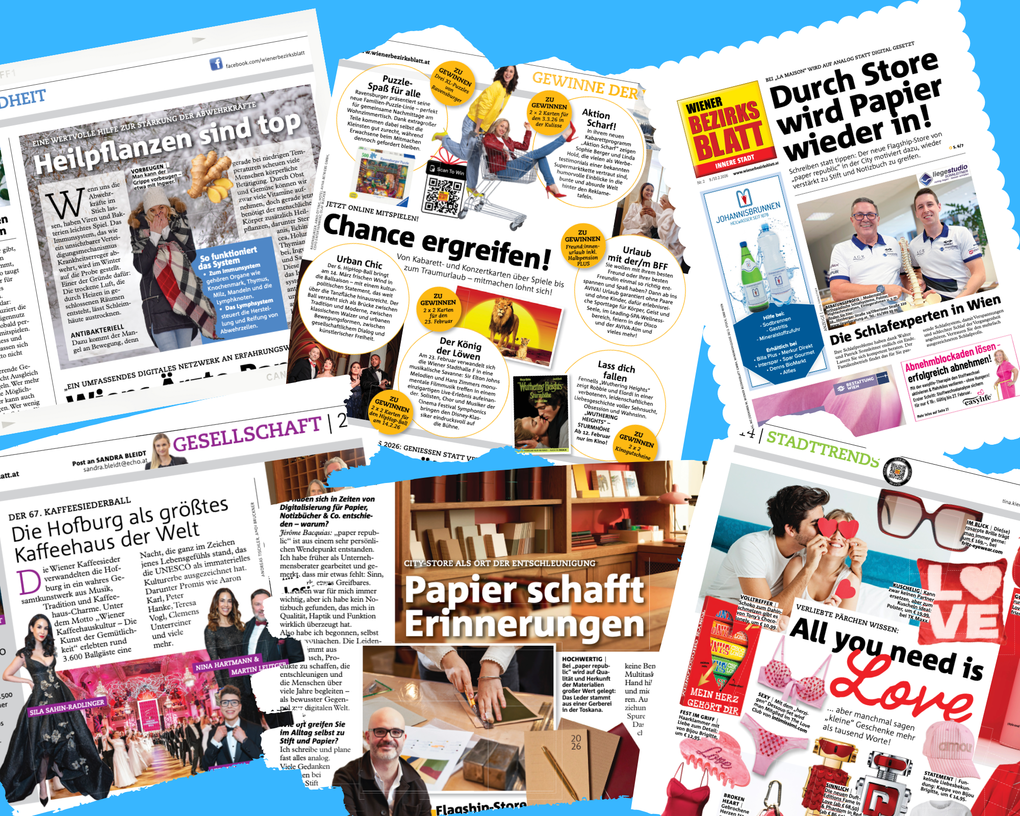Druckfrisch am Markt: Das neue WBB mit Infos aus 23 Bezirken!