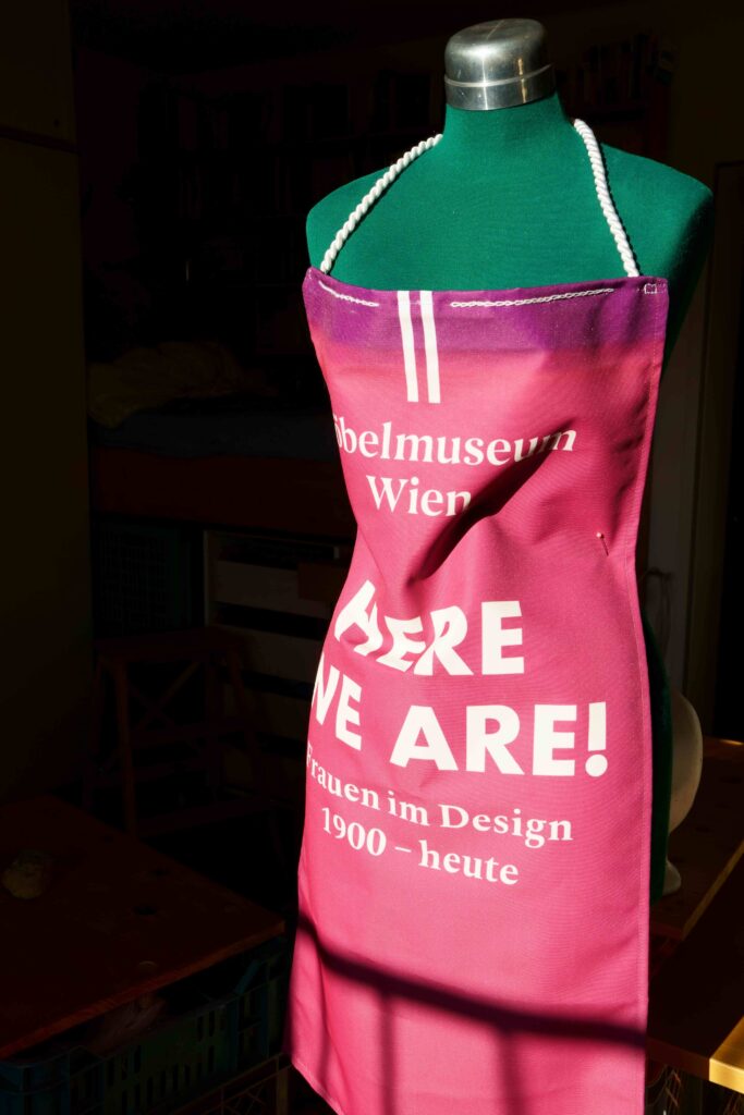 Schürze aus Liegestuhlbezug