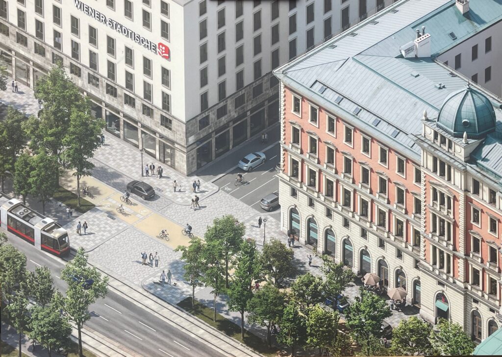 Rendering der neu gestalteten Ringstraße (Bild: Steiner).