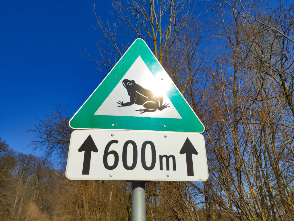Bei dem Schild langsam fahren (Bild: VGT).