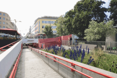 Favoritenstraße: Neue Bäume, mehr Grün und XXL-Kletterwand