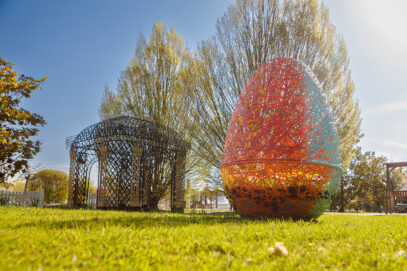 Ostermarkt und Frühlingsfest in Hirschstettens Blumengärten