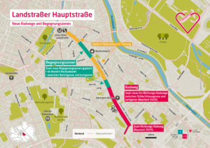 Klimafitte Neugestaltung der Landstraßr Hauptstraße: die Maßnahmen im Detail. © Mobilitätsagentur Wien
