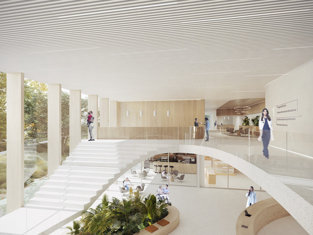 Eingangsbereich aus dem Siegerprojekt von Baumschlager Eberle Architekten © LAUBlab alpha GmbH / Anita Herodek