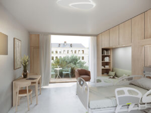 Visualisierung Patientenzimmer © LAUBlab alpha GmbH / Anita Herodek